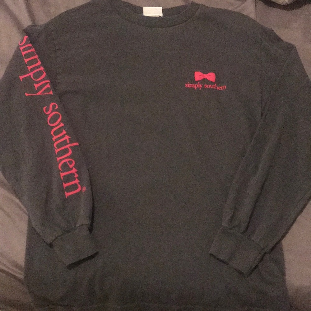 Simply Southern Grey Crewneck Long Sleeve